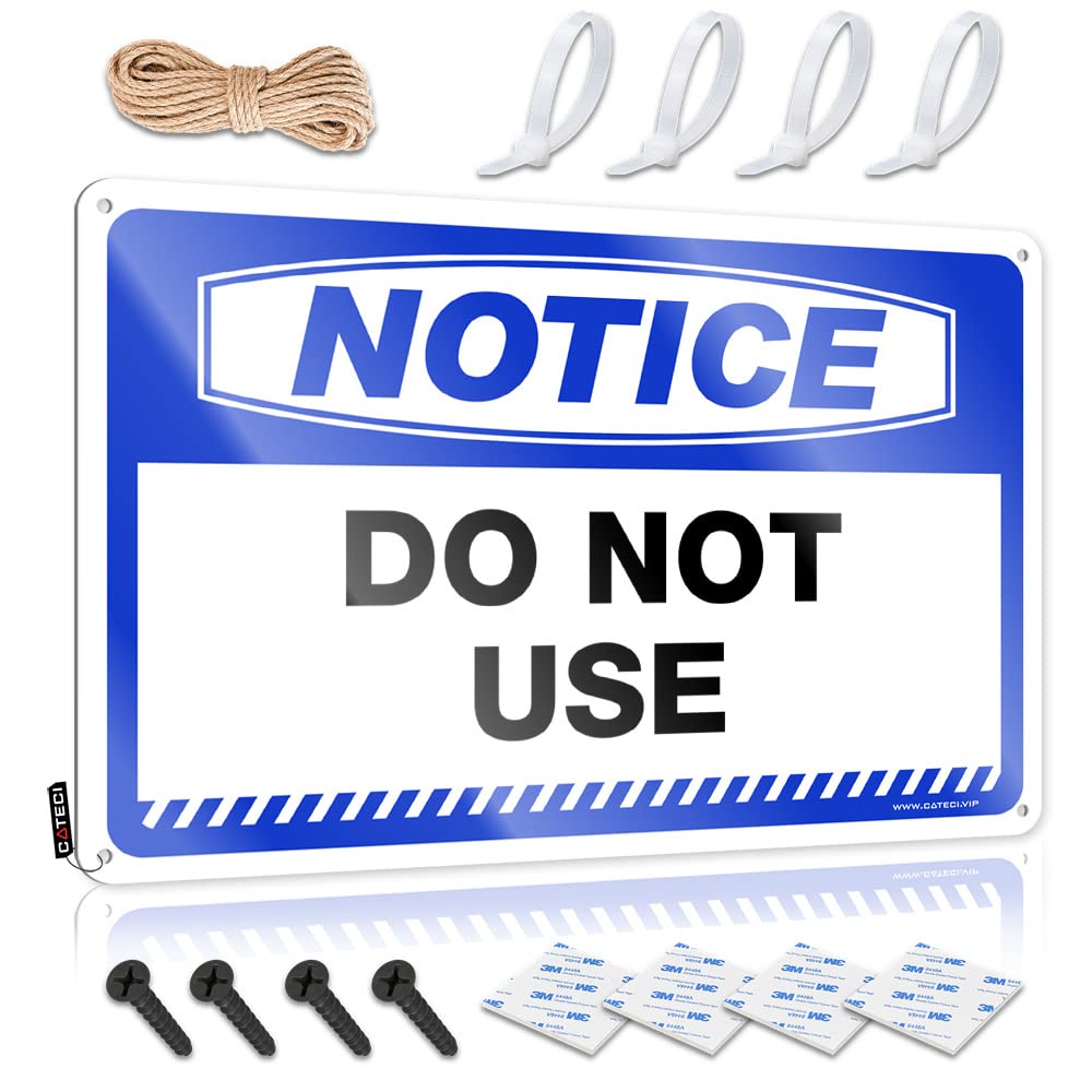 Pravoxi Men's One Color Metal Beer Signs Notice Do Not Use Tin Sign Metal Tin Sign Wall Decor Decor For Man Cave