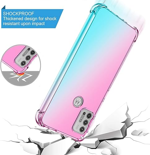 Miniatura 7 de Funda para Moto G30Moto G10Moto G10 PowerMoto G20, XT2129-1, funda transparente para teléfono con degradado, delgada, antiarañazos, funda protectora
