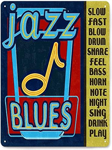Jazz music metal Sign Saxophone 50's / night club Vintage style Retro wall decor 229