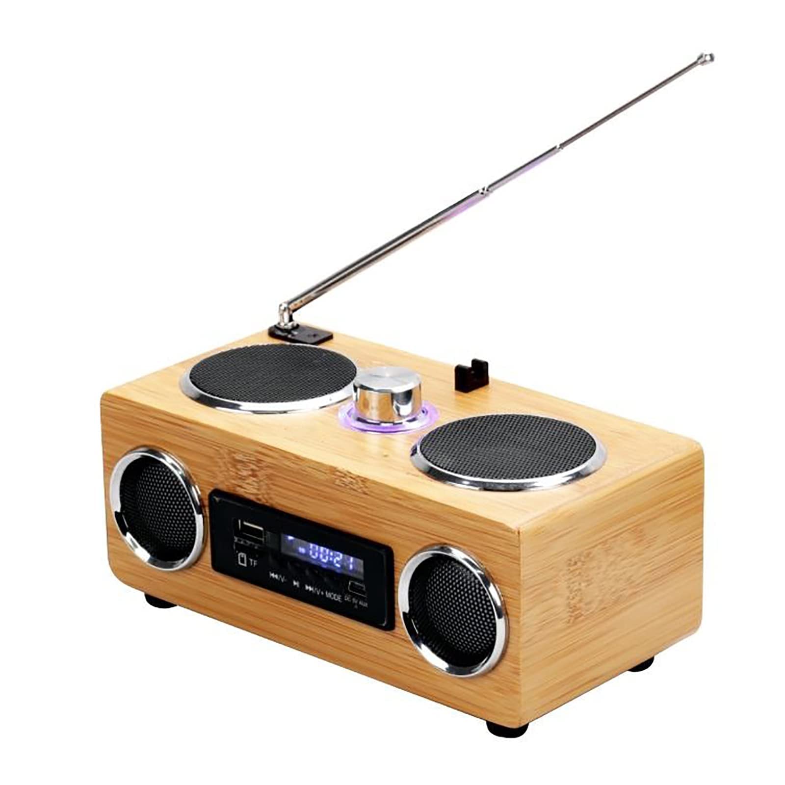 Radio rétro Vintage, Radio FM avec Style Classique, Haut-Parleur multimédia, récepteur Classique USB avec Lecteur MP3, pour la Maison, la fête, l'extérieur, Cadeau