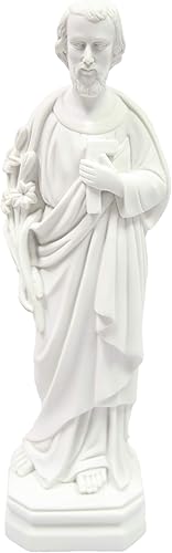 Estatua religiosa católica de San José de San José, escultura religiosa de 16 pulgadas, colección Vittoria hecha en Italia