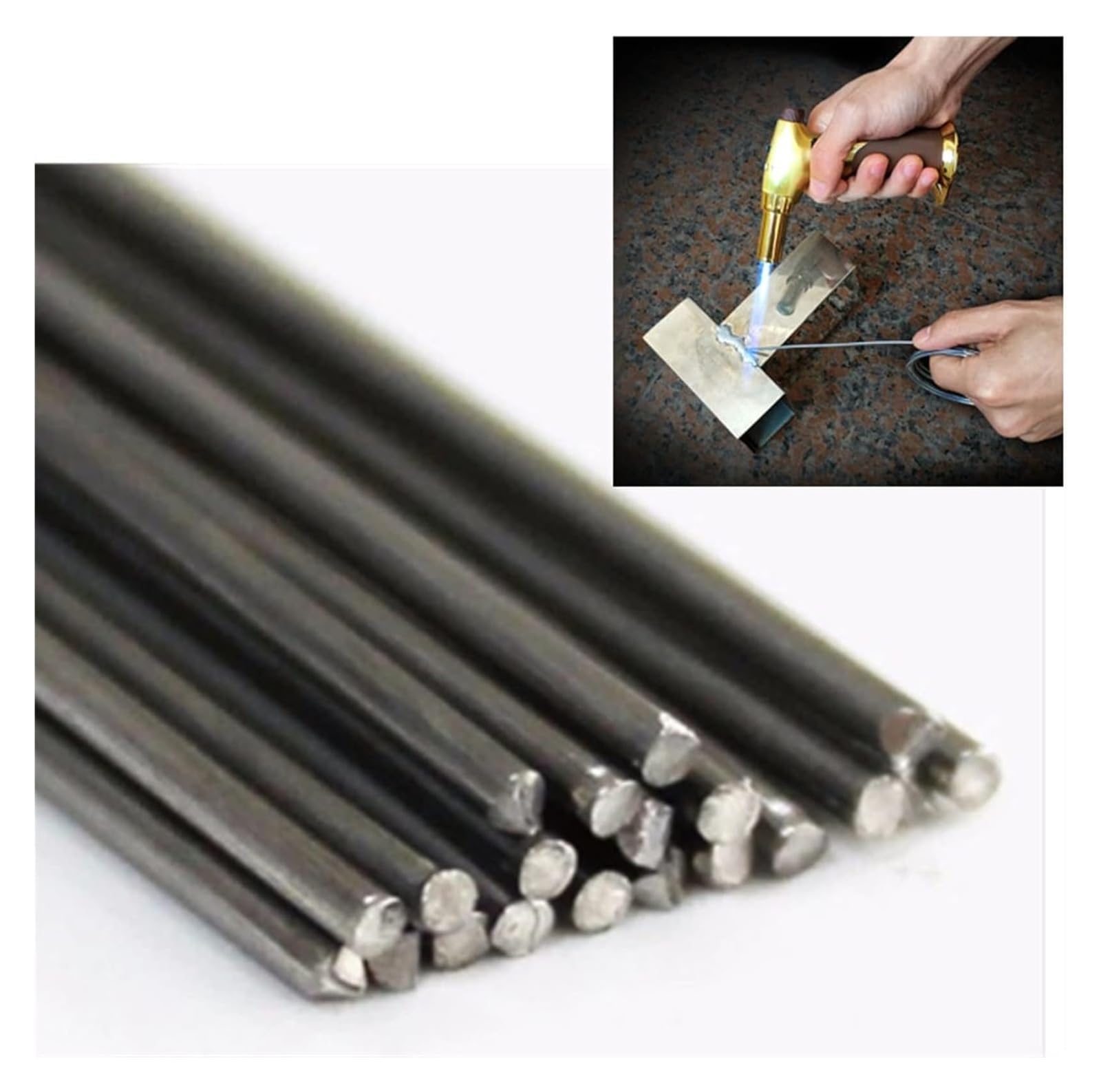 Pręty spawalnicze z aluminium, E6013, Pręty spawalnicze 500x2, 0 mm 19, 68x0(2.4mm)