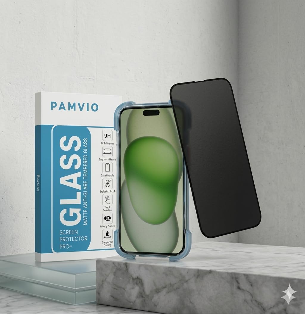 Matte Tempered Glass for iPhone 14 Pro Max | Edge to Edge Full Screen Coverage | Scratch Resistant | Matte Screen Protector for iPhone 14 Pro Max | Case Friendly, Anti-scratch and Bubble free with Installation Kit-image-5