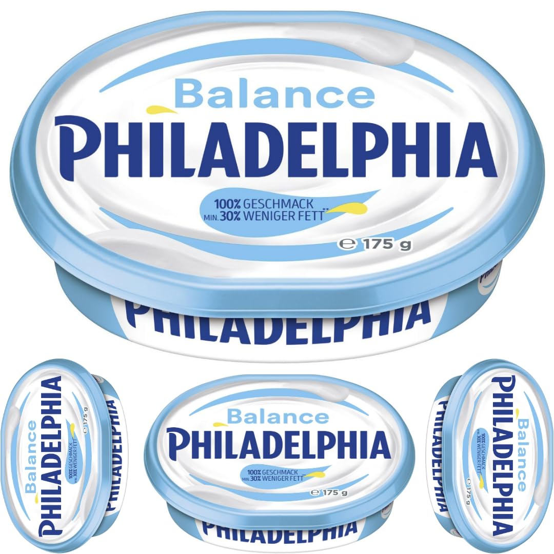 Philadelphia Frischkäse Balance Kräuterkäse Frischkäse 175 gramm x 4 STÜCK [Frischegarantie]