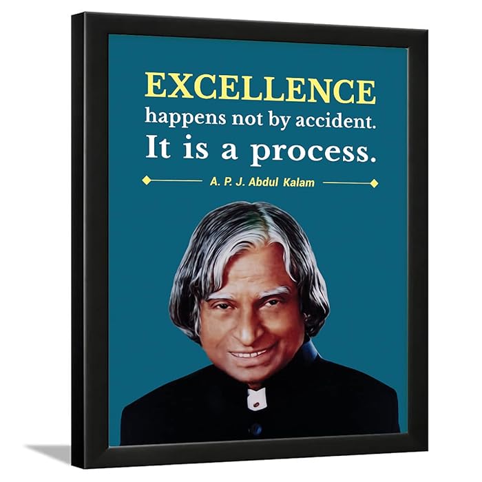 Buy Chaka Chaundh Abdul Kalam Motivational Quotes Frames For Wall