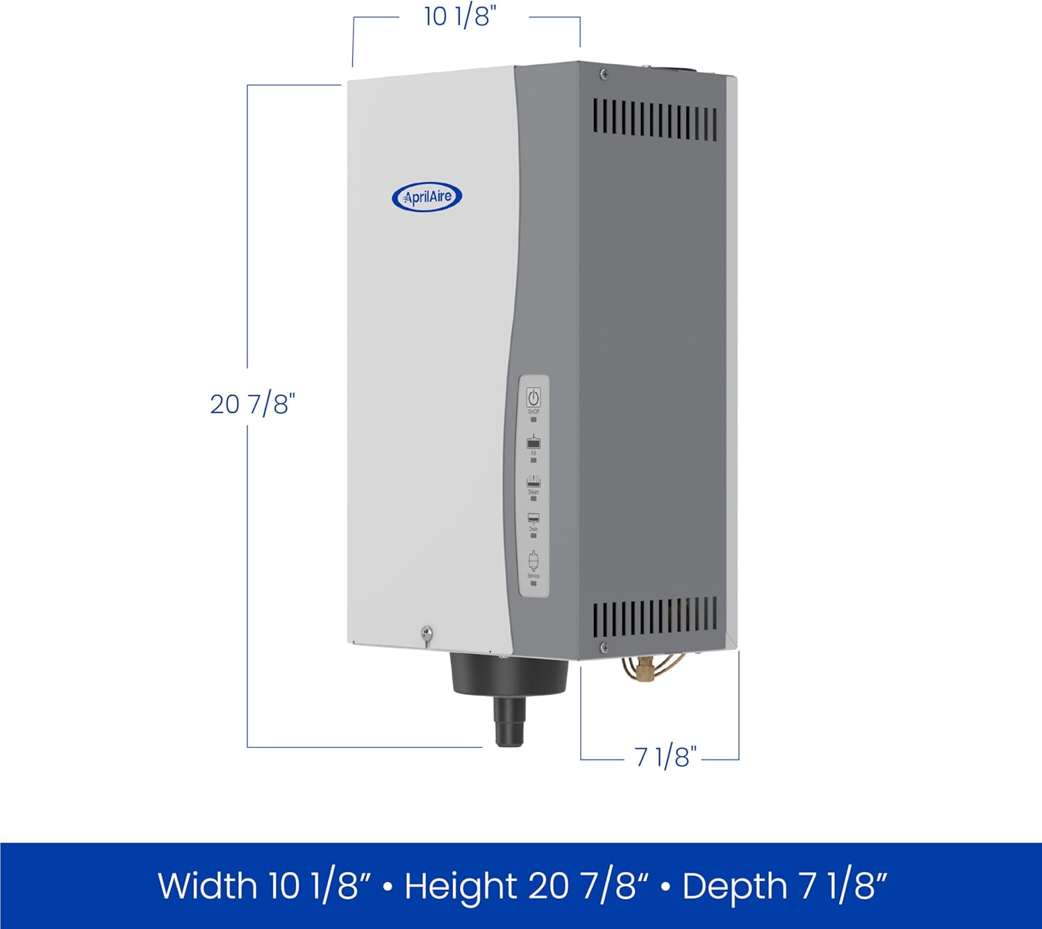 AprilAire 800 Steam Humidifier Dimensions