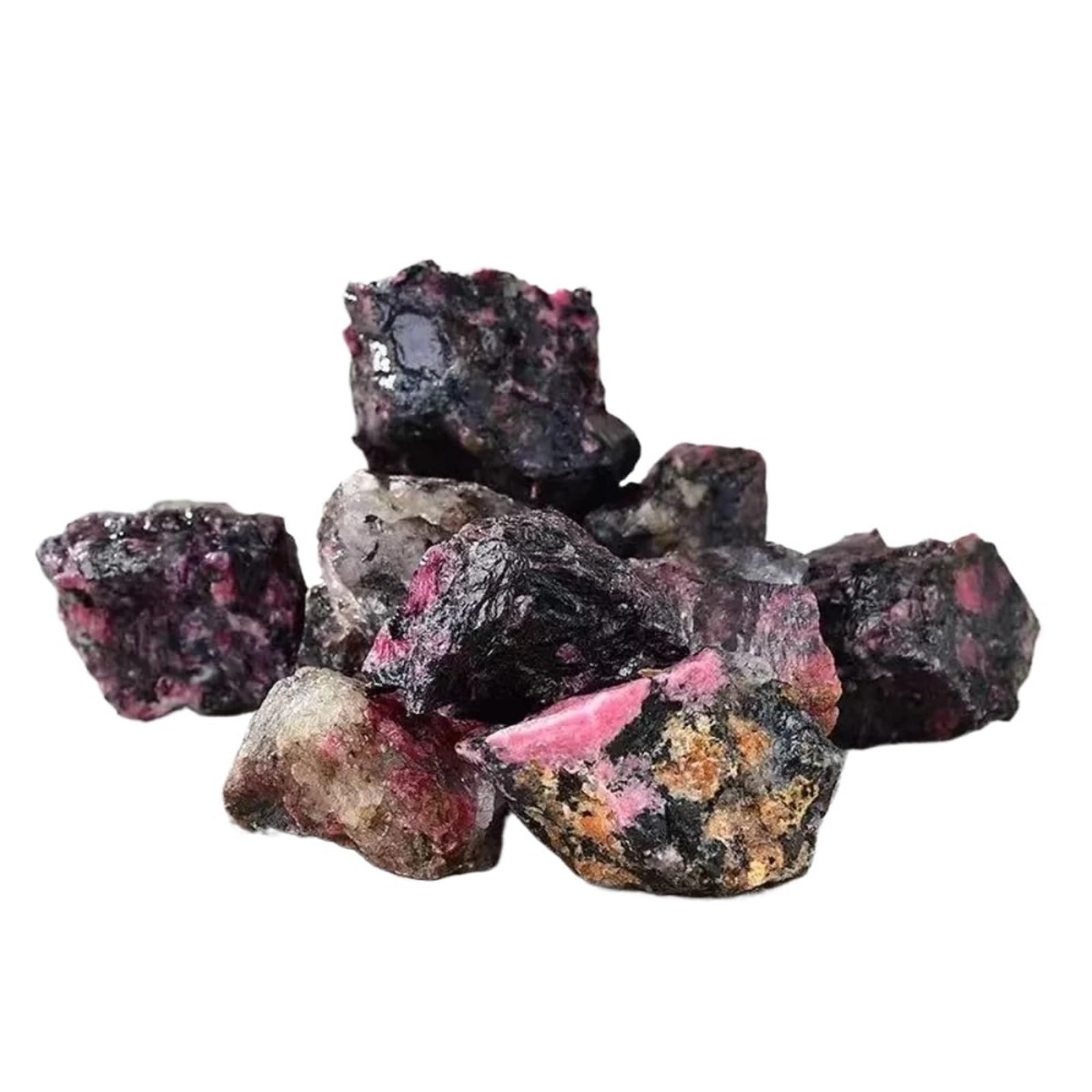 Pietre Decorative da Giardino Campioni minerali di rodonite, Pietre grezze, Rocce, Acquario da Giardino(50-55g (1-3pcs))