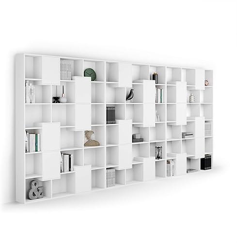 Miniatura 160 de Mobili Fiver, Estantería Iacopo XS (63.31 x 31.5 pulgadas), roble rústico, fabricada en Italia Roble rústico,Ashwood Negro,Ashwood Blanco,Efecto