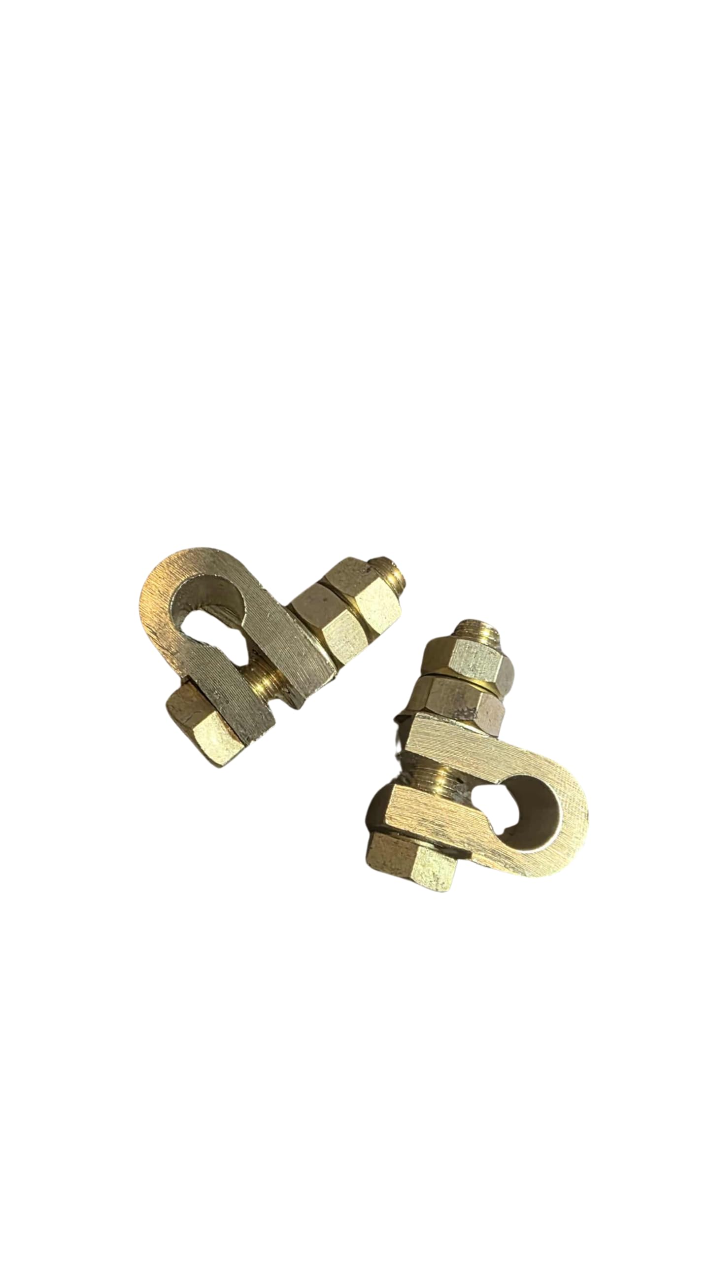 3/8" Earth Rod Clamp | Machined Brass Connector | Conductive Coupler | Pack of 2