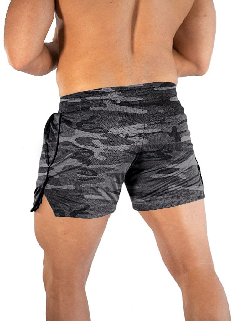 EVERWORTH Men's Athletic Shorts Gym Workout Short Shorts Casual Shorts Running Bodybuilding 5 Inch Inseam Shorts - Image 2