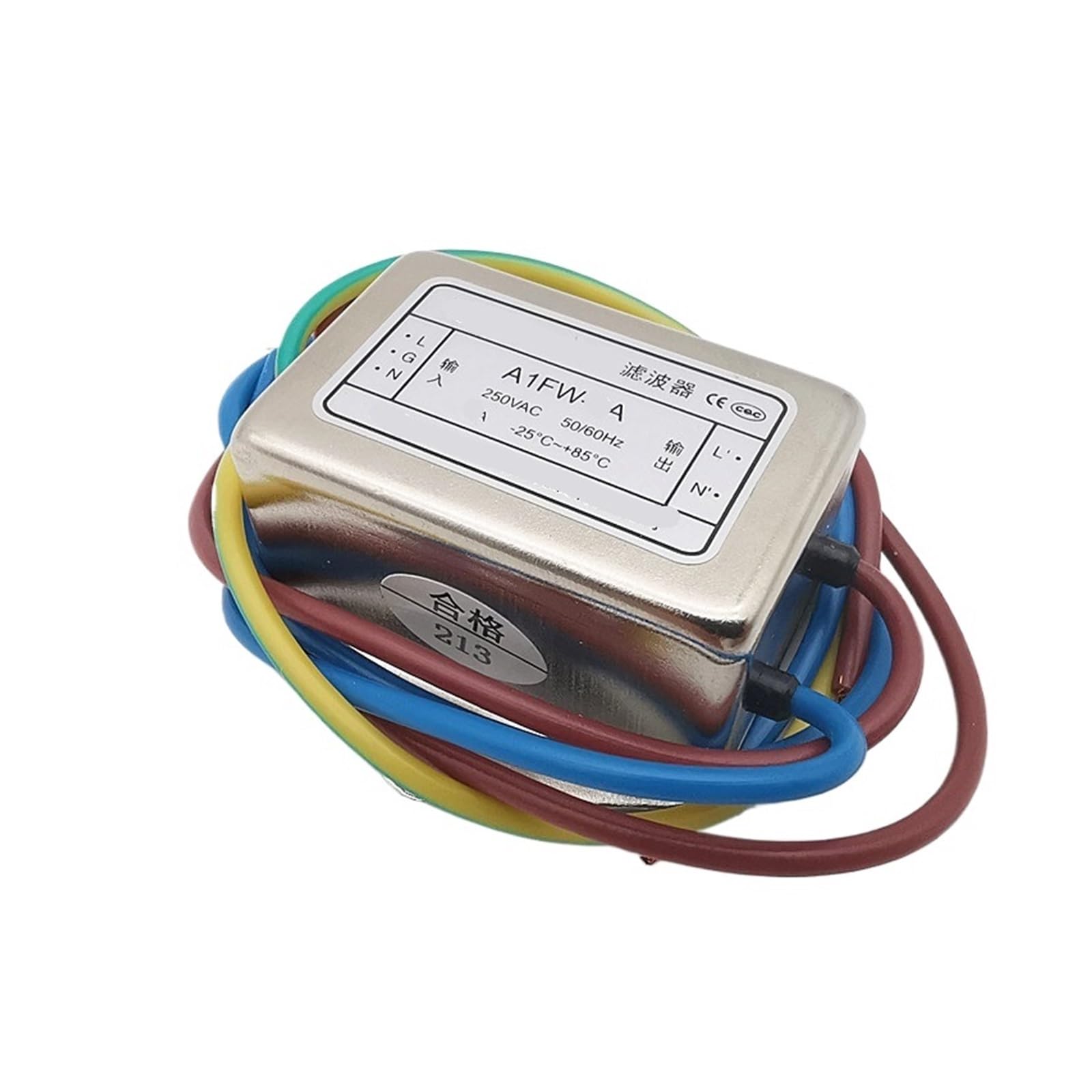 Filtro monofásico A1FW-6A de plomo pequeño y 6A para red eléctrica