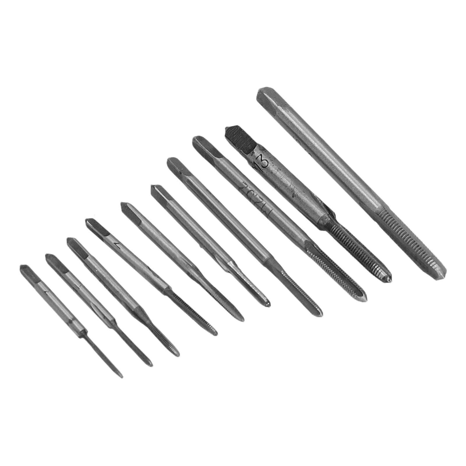 Screw Extractor Set Small, 10Pcs Micro Taps Watch Tap And Die High Speed Steel Mini Thread Machine Tap Sets for Clocks Watches