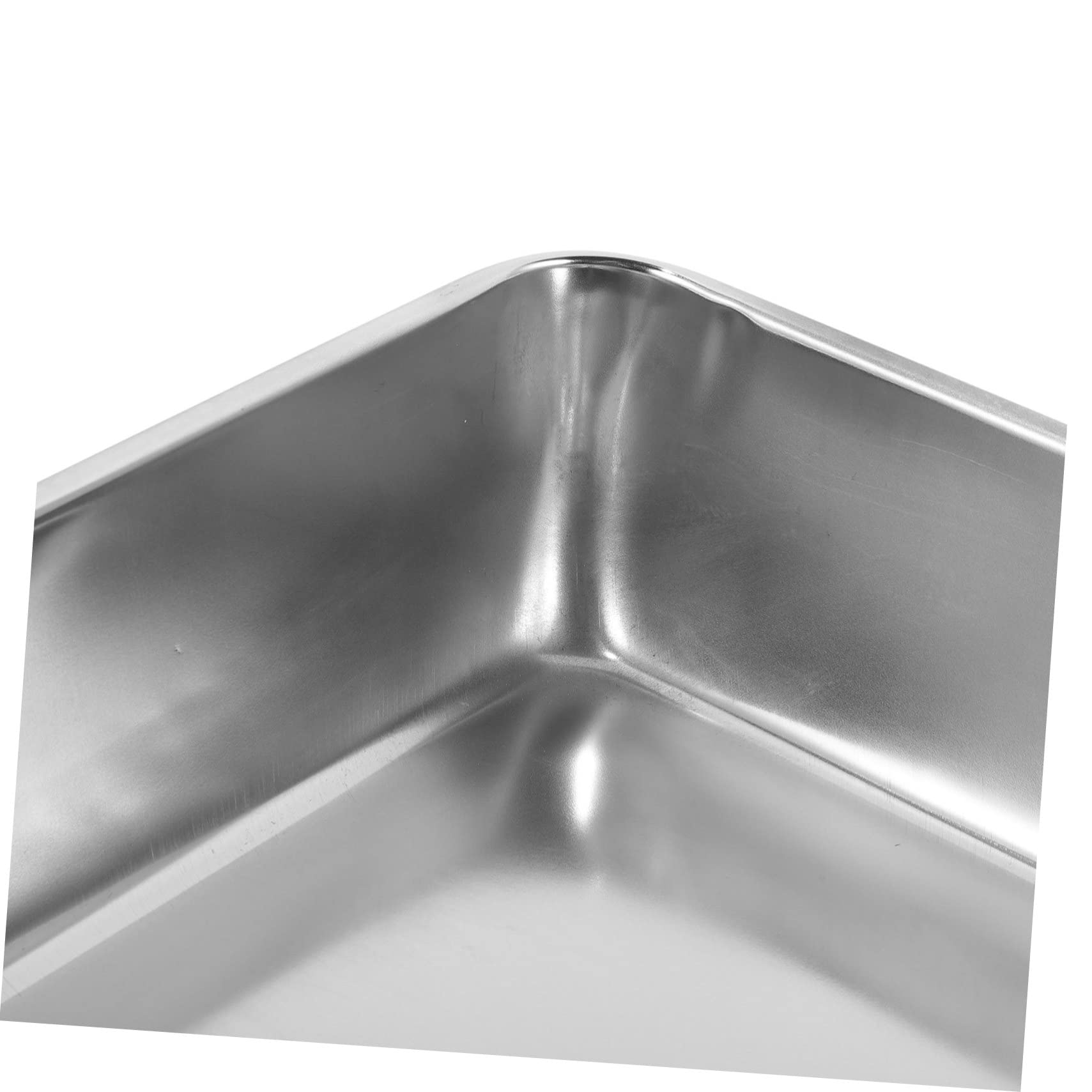 Vogelbadewanne aus Edelstahl für Käfig, Taubendusche Silber