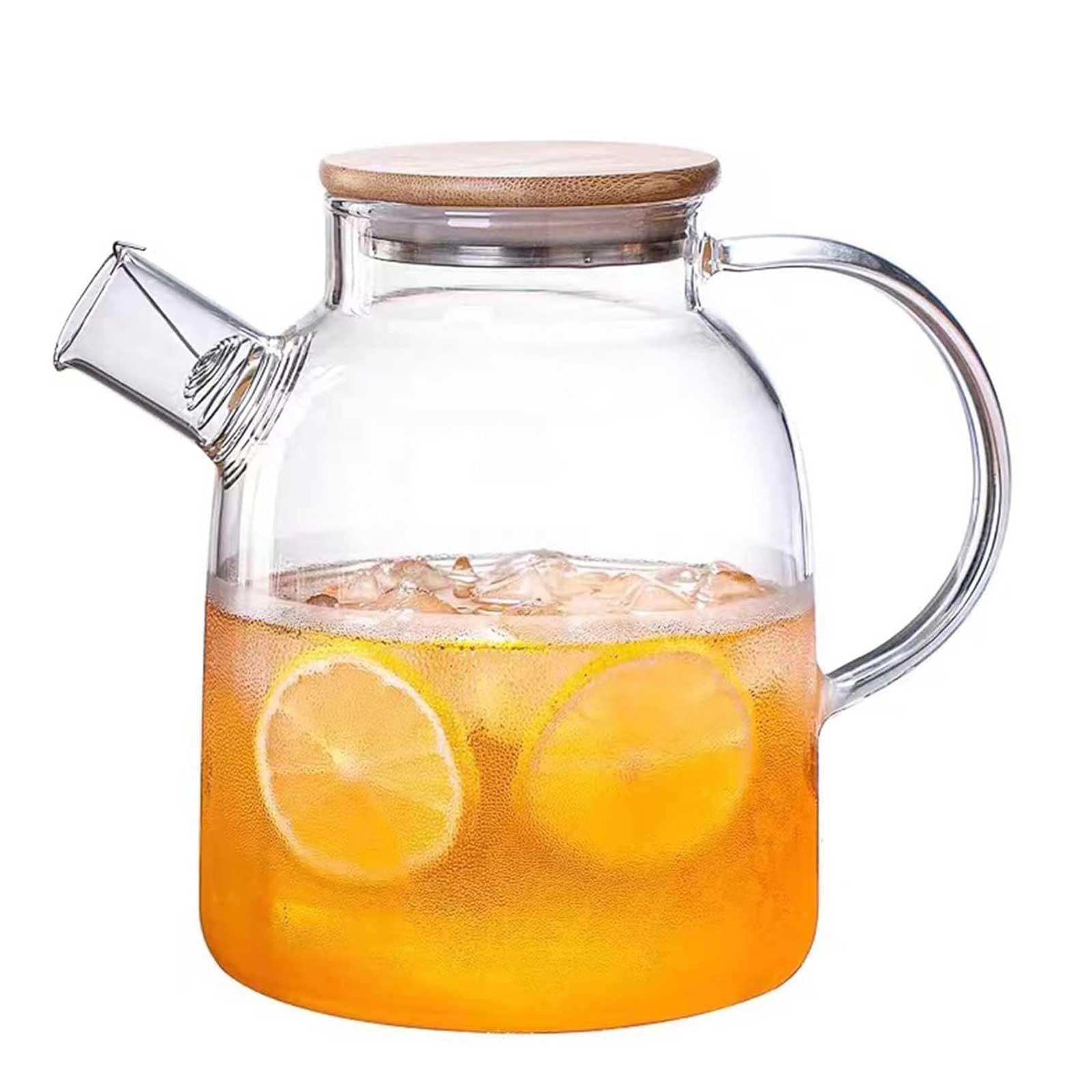 Teiera in vetro con infusore per tè sfuso e tè in fiore, teiera in vetro resistente al calore e bollitore per piano cottura, macchina da tè perfetta, 1600ml/500 oz