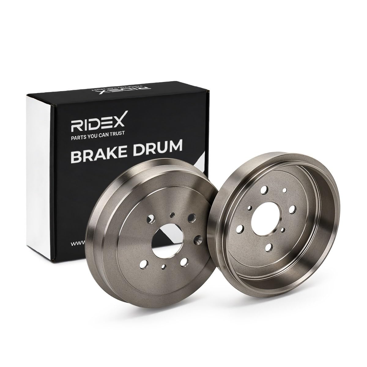 RIDEX 123B0042 2x Tamburo freno Posteriore Compatibilità con TOYOTA AYGO WNB1, KGB1