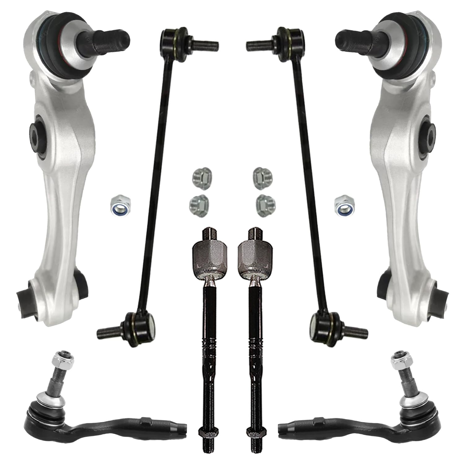 Detroit Axle - 8pc Front End Kit for BMW 528i 535d 535i 550i, 640i