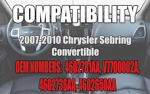 Miniatura 5 de SWITCHDOCTOR Interruptor maestro de ventana para Chrysler Sebring Convertible 2007-2010