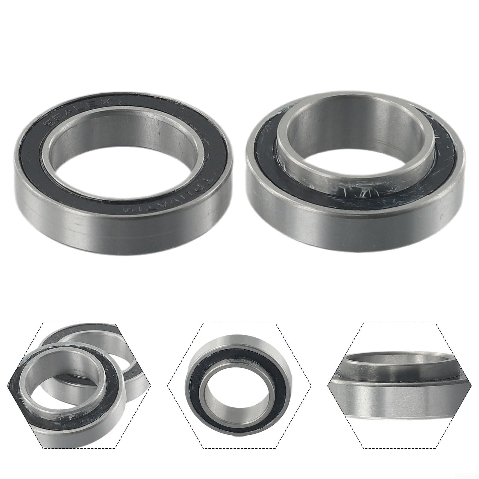 Movimento centrale per bicicletta, 2 pezzi, movimento centrale MR22237 e MR2437H8-2RS, per SRAM per GXP, acciaio