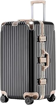 Suitcase Carry On Luggage Hardshell with Aluminum Frame,Spinner Wheels Lock Suitcase Checked Luggage LuggageC,28in