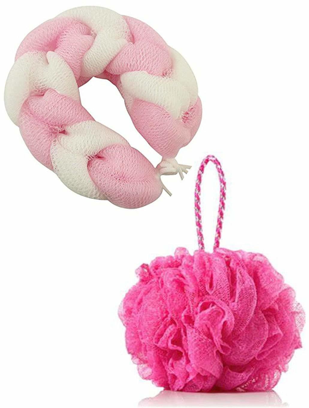 Combo of Bath long and Round Loofah for Men and Women (Multicolour) Pack Of Two(Long & Round)-image-23