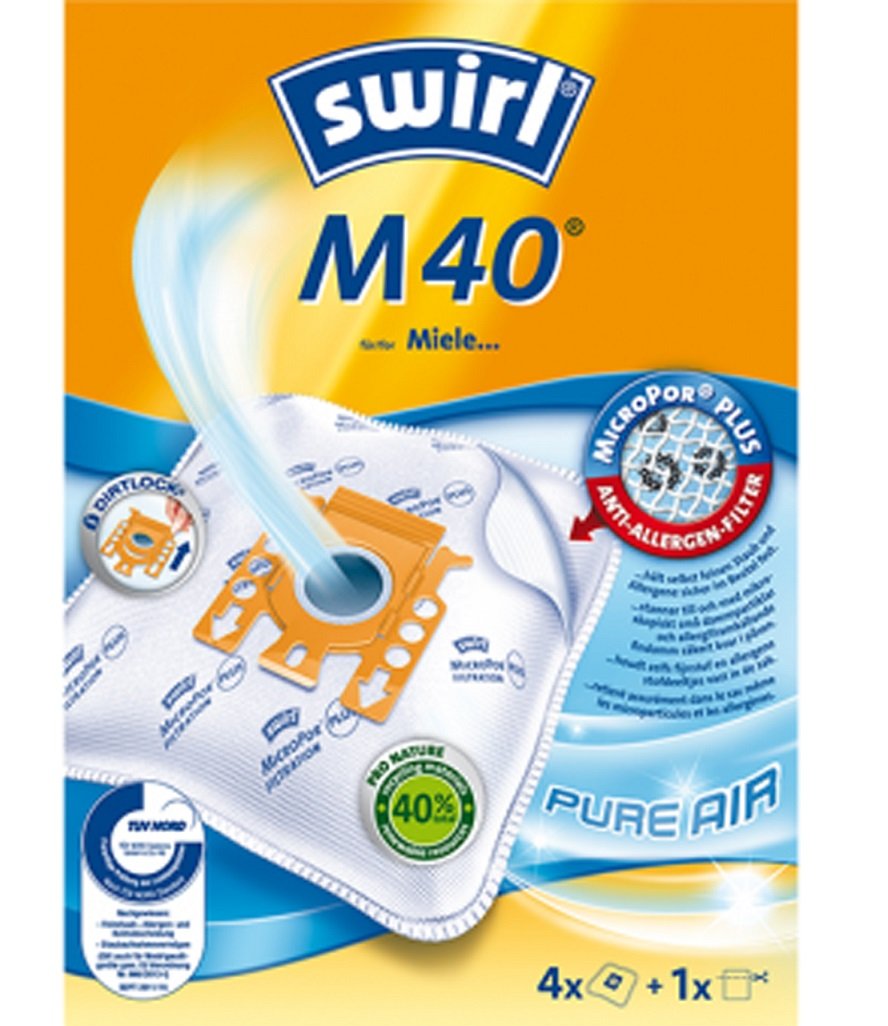 Swirl M 40 MicroPor® Plus für Miele und Hoover Staubsauger / S 67 