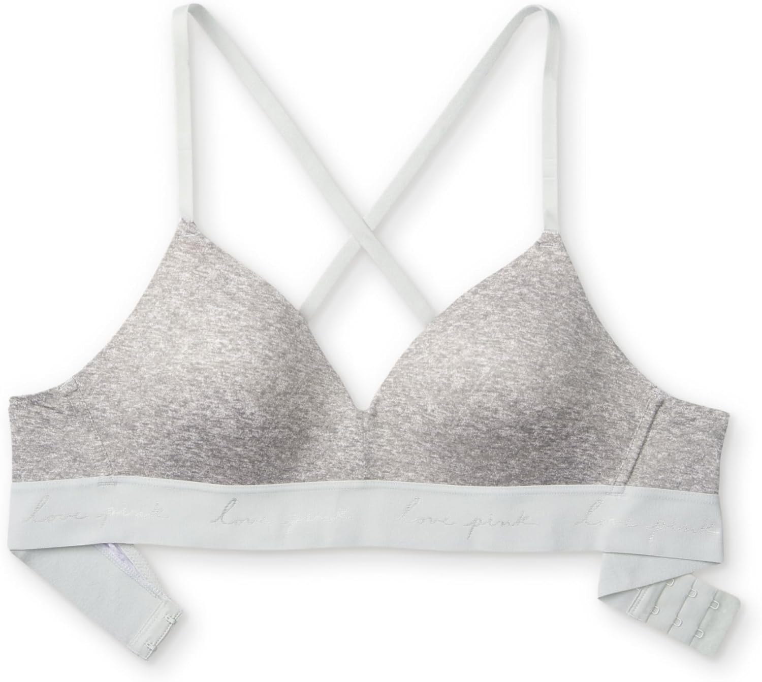 Victoria's Secret Pink Wear Everywhere Wireless T Shirt Bra, Lightly Lined, Smoothing, Bras for Women, Grey (36C) - Image 3