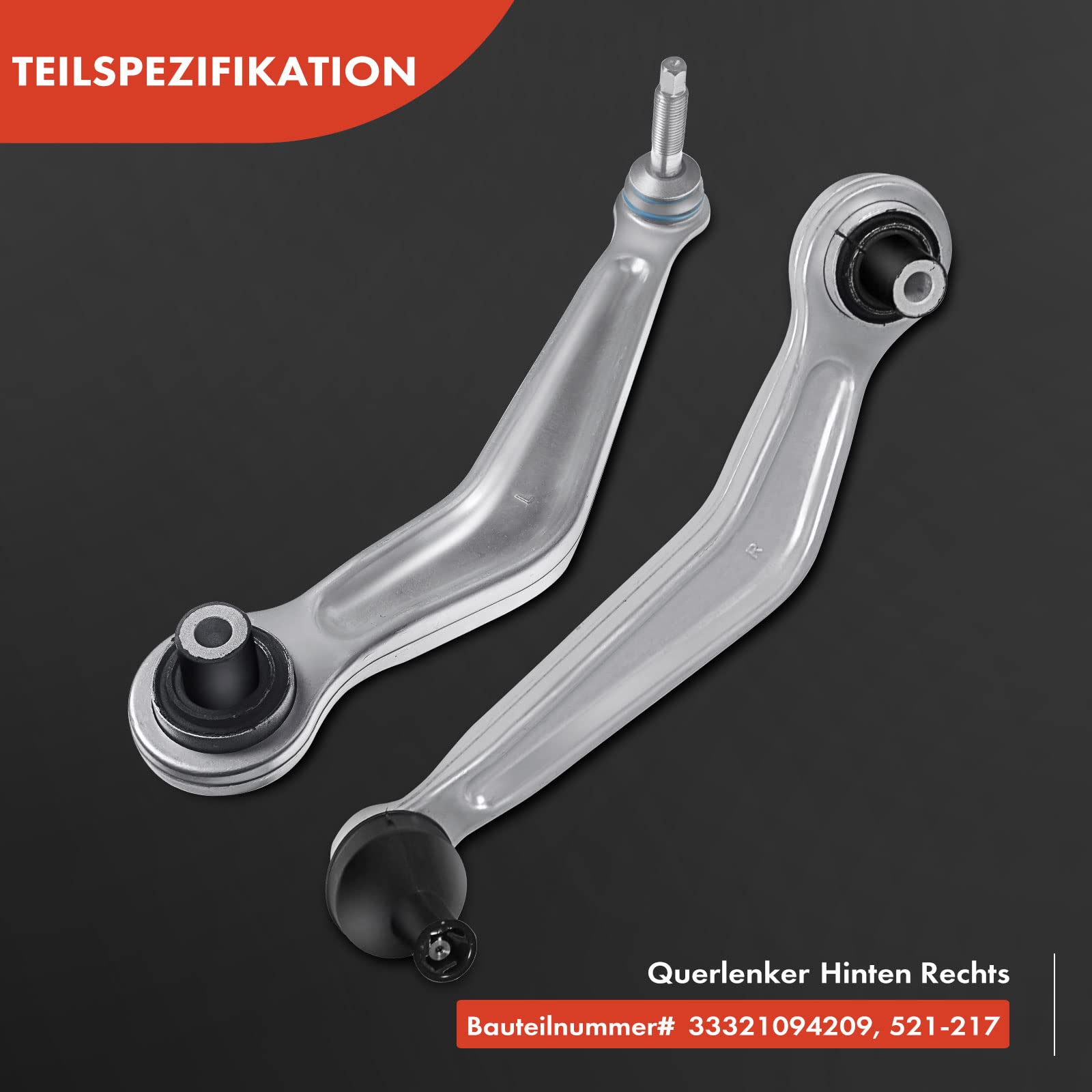 Lot De 4 Bras De Suspension AR Pour BMW Série 5 E39 & Touring (520 à M5) - Remplace 33321090815 Et Autres - 11