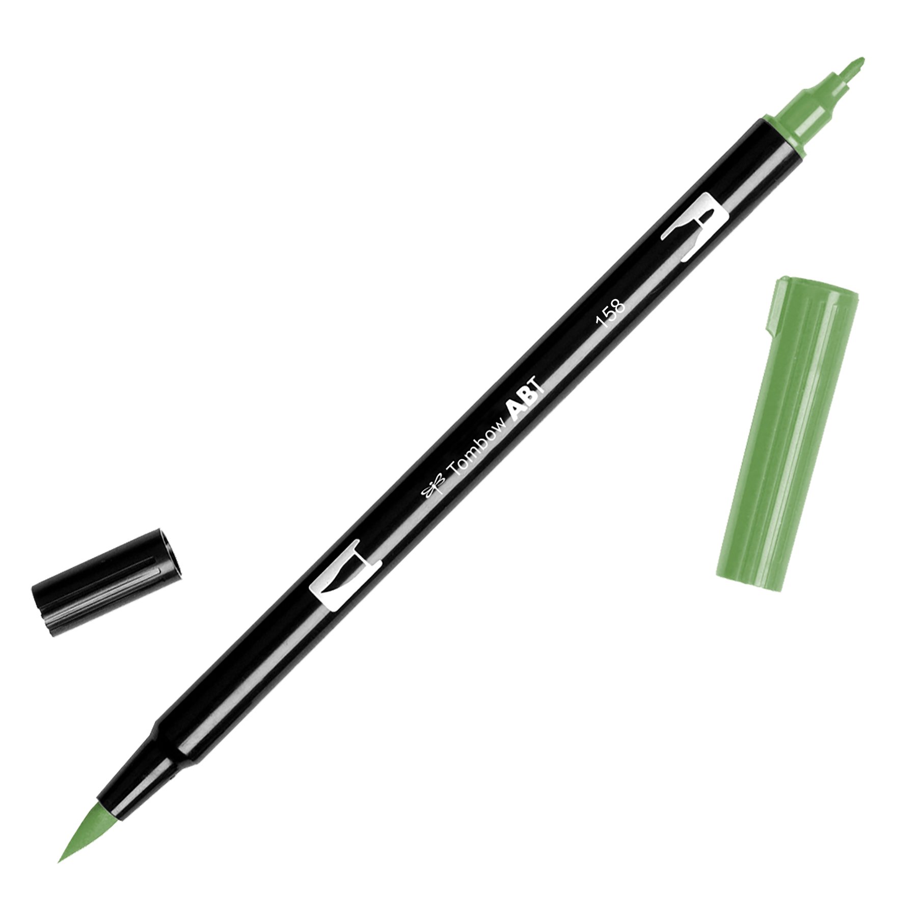 Rotulador Abt Dual Brush 158 Dark Olive Tombow
