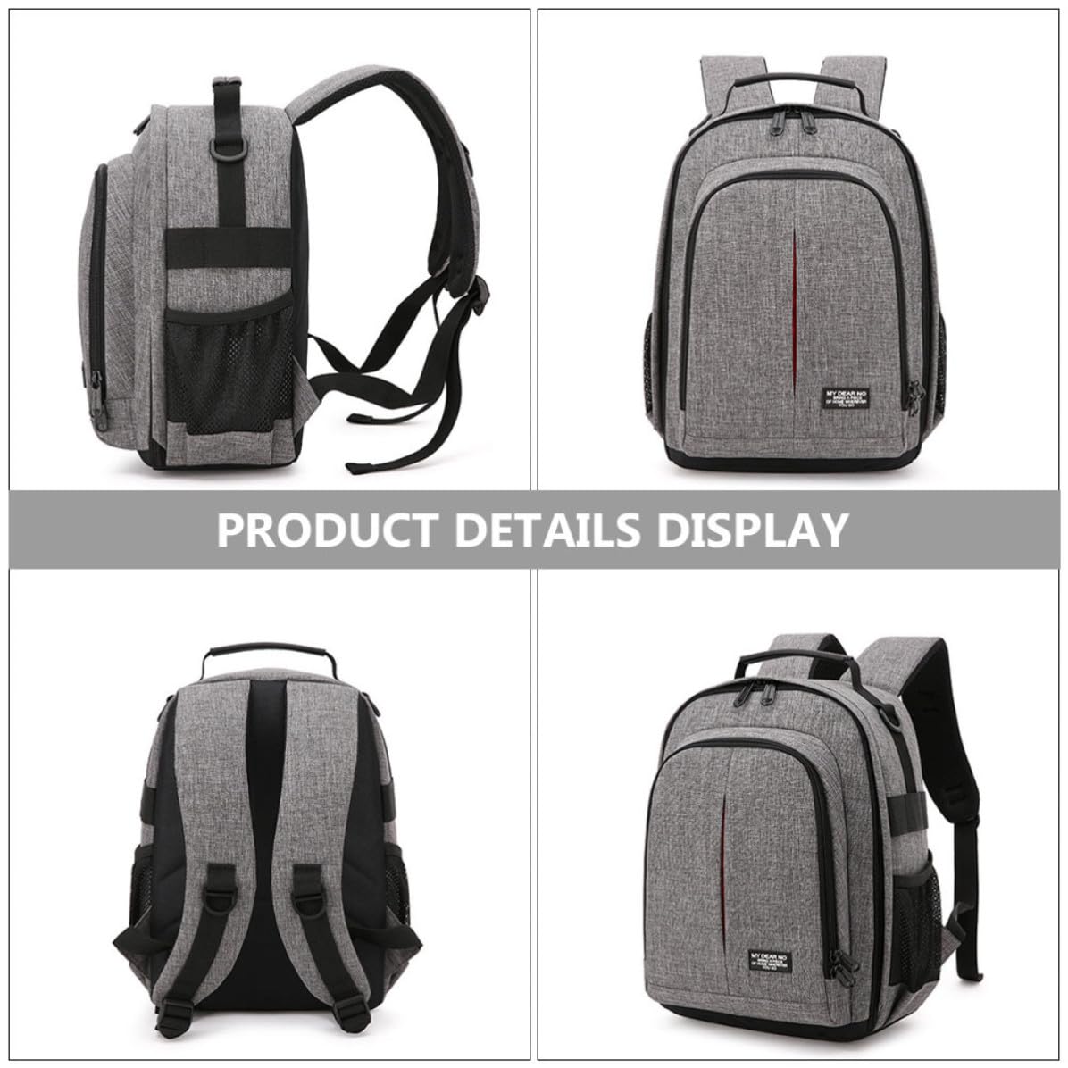 Toddmomy Zaino Borsa Fotografica Oxford Spallacci Comodi per Fotocamera Dslr per Escursioni All'aperti da Viaggio