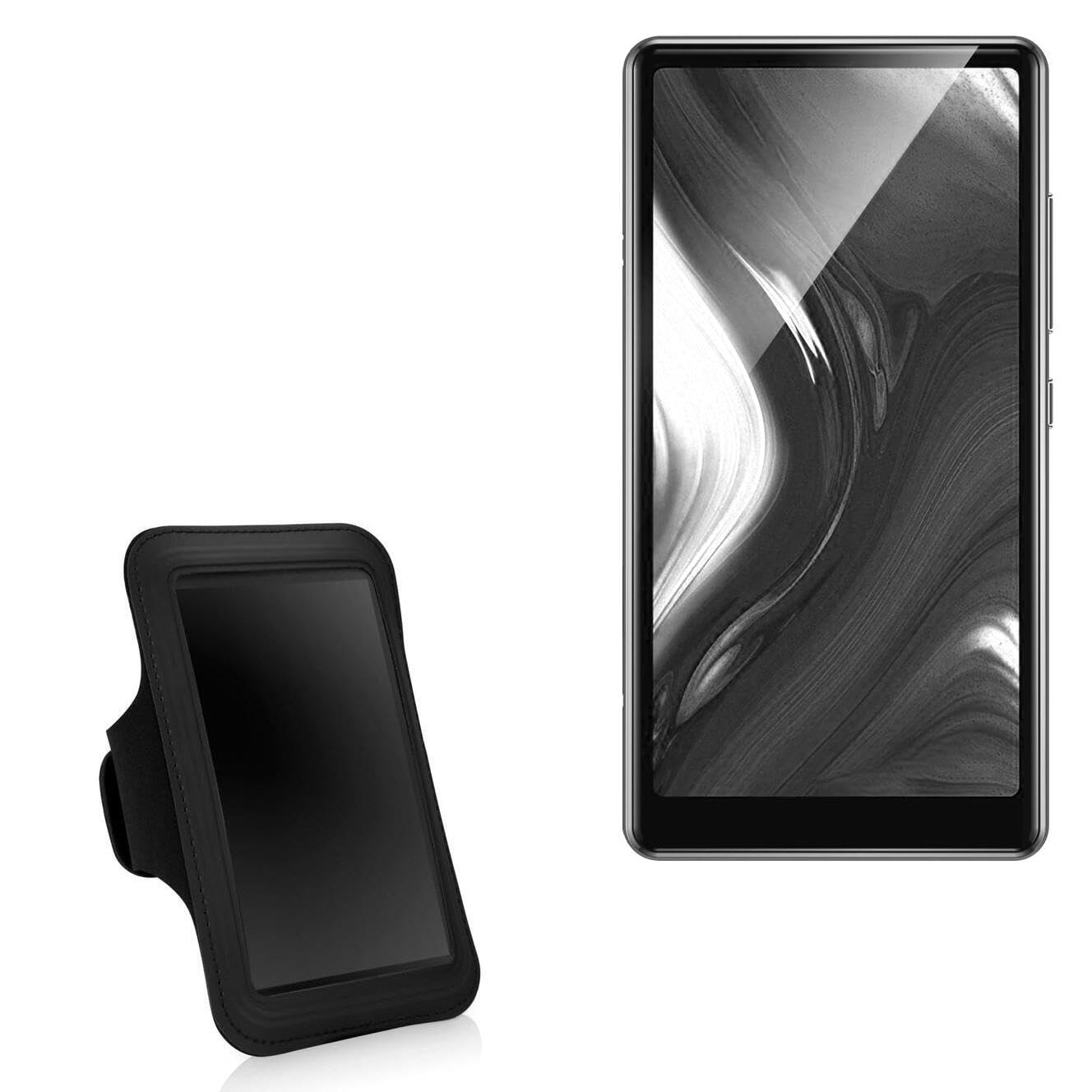 BoxWave Case Compatible with AGPtek T03S MP3 - Sports Armband, Adjustable Armband for Workout and Running - Jet Black