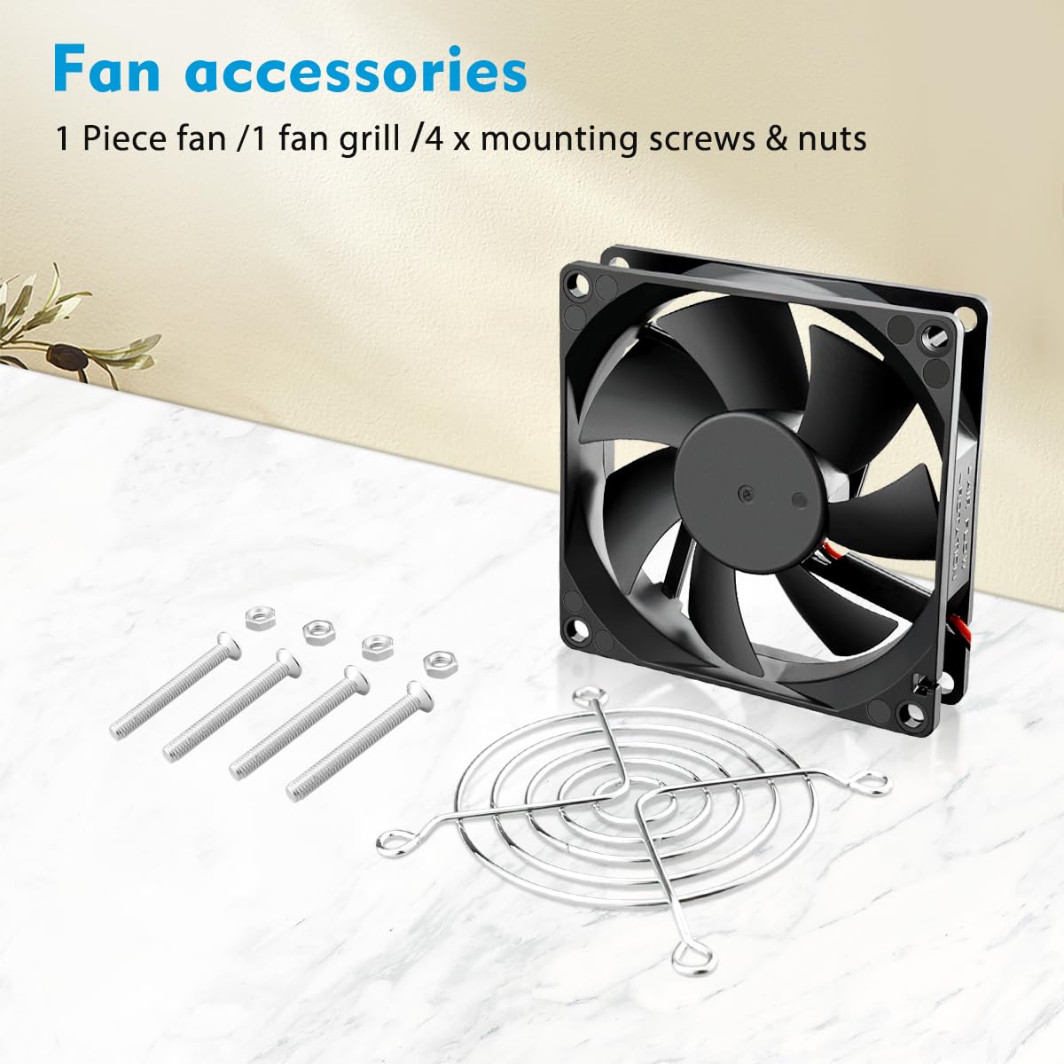 Snapklik.com : Wathai 80mm X 25mm DC Brushless Cooling Fan 12V 2Pin ...