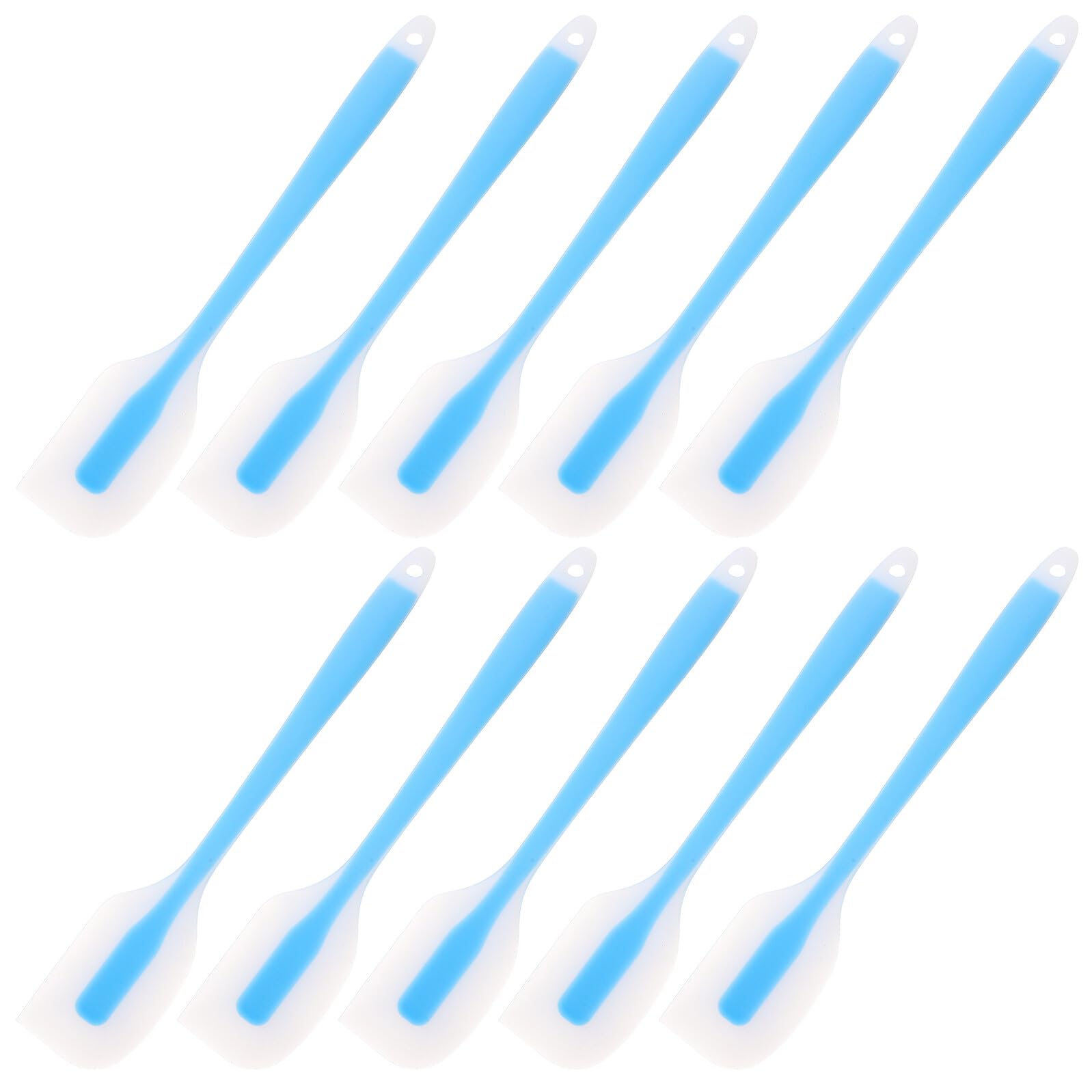 TOPBATHY 20piezas Espátulas de Silicona Resistentes al Calor para Mezclar Raspar y Remover Utensilios de Cocina Antiadherentes para Hornear y Cocinar