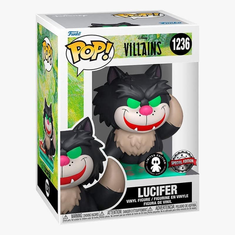 Funko POP Cinderella (1950) - Lucifer Special Edition 66372, Black, Standard - Image 3