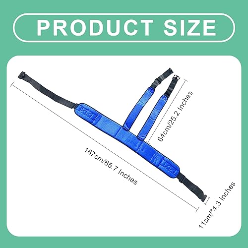 Miniatura 6 de YUECAN Cinturón de seguridad ajustable para silla de ruedas, correa de soporte para pacientes ancianos, cinturón de sujeción para silla de ruedas