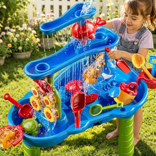 JUKUDAHU Water Table for Kids Ages 4-8 - Sand and Water Table for Toddler by JUKUDAHU - Used condition - Image 7