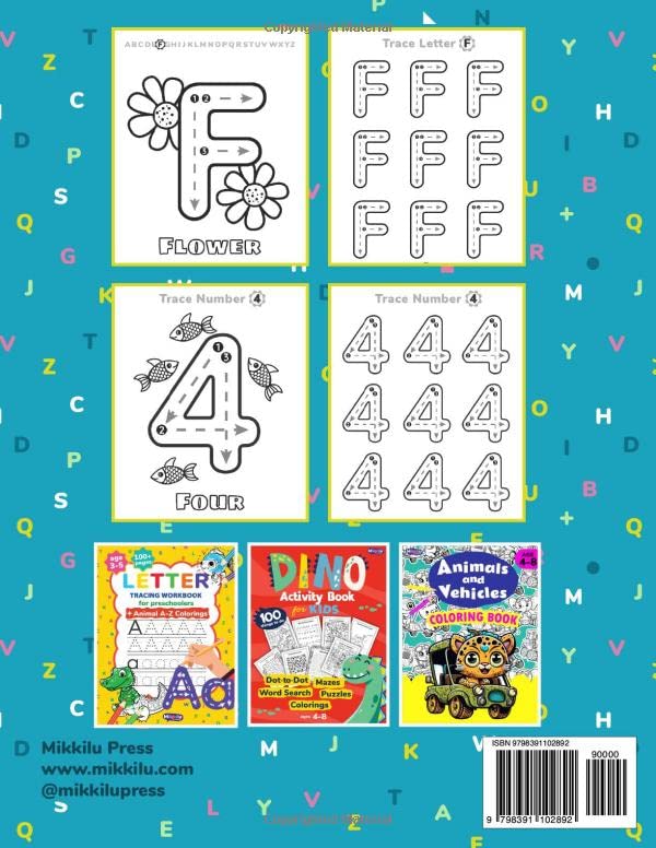 Miniatura 2 de BIG Letter and Number Tracing Book For Toddlers & Preschoolers Ages 2-4 Large ABC Pre K Workbook Handwriting Practice (Letter Tracing Books for