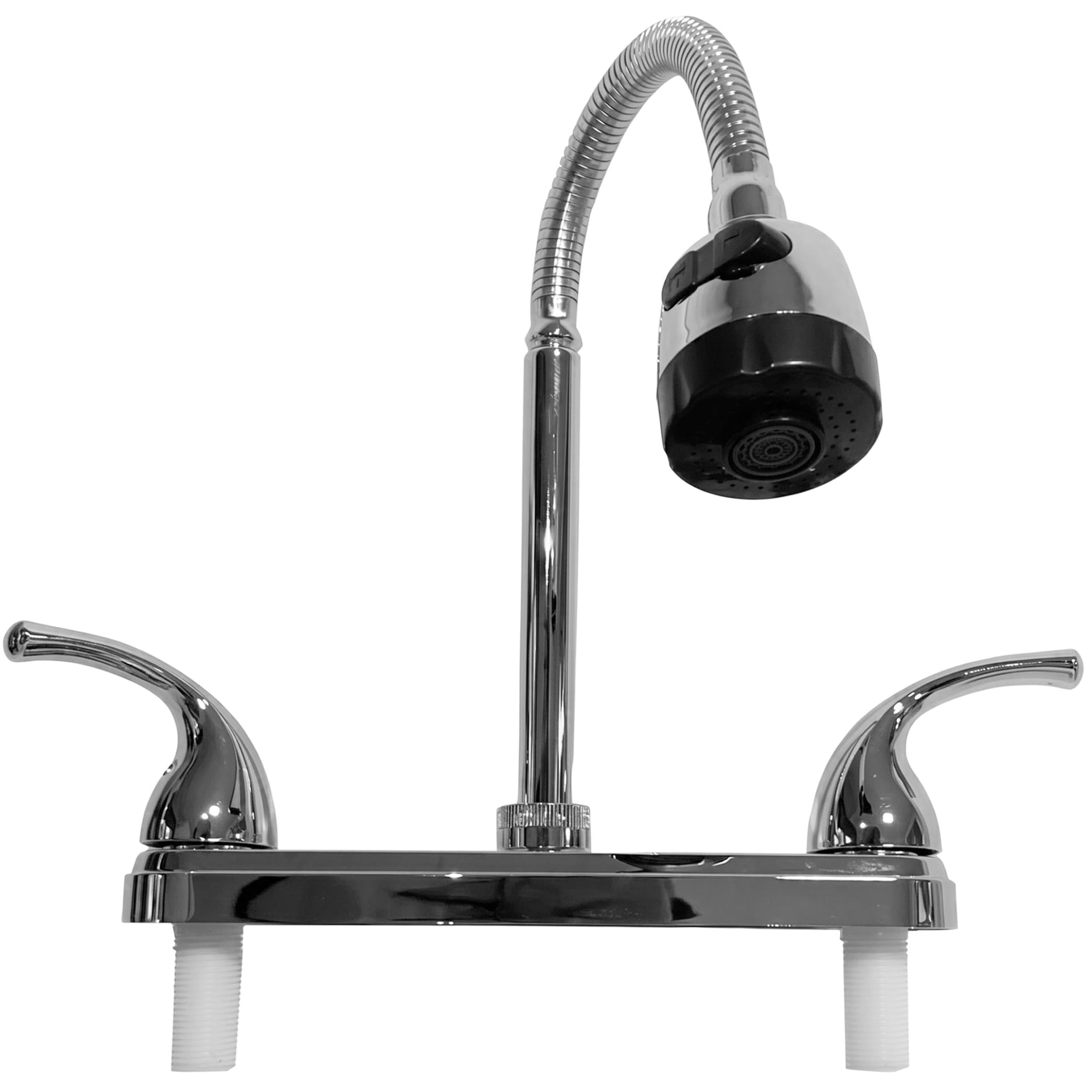 Rv Sink Faucet, Hot & Cold Rv Faucet Dual Control with Flexible Hose & Rotating Spout for Bathroom & Kitchen, Silver Sink, Bathroom, Faucets Kitchen, R