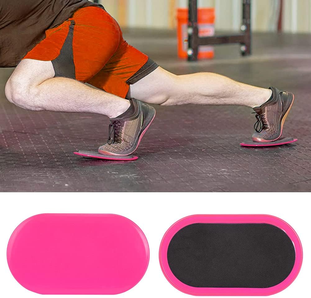 2 Piece Fitness Equipment Slider Pads for Workout, Yellow - Enhanced Core and Stability, EVA and ABS Material for Abdominal and Muscle Exercise