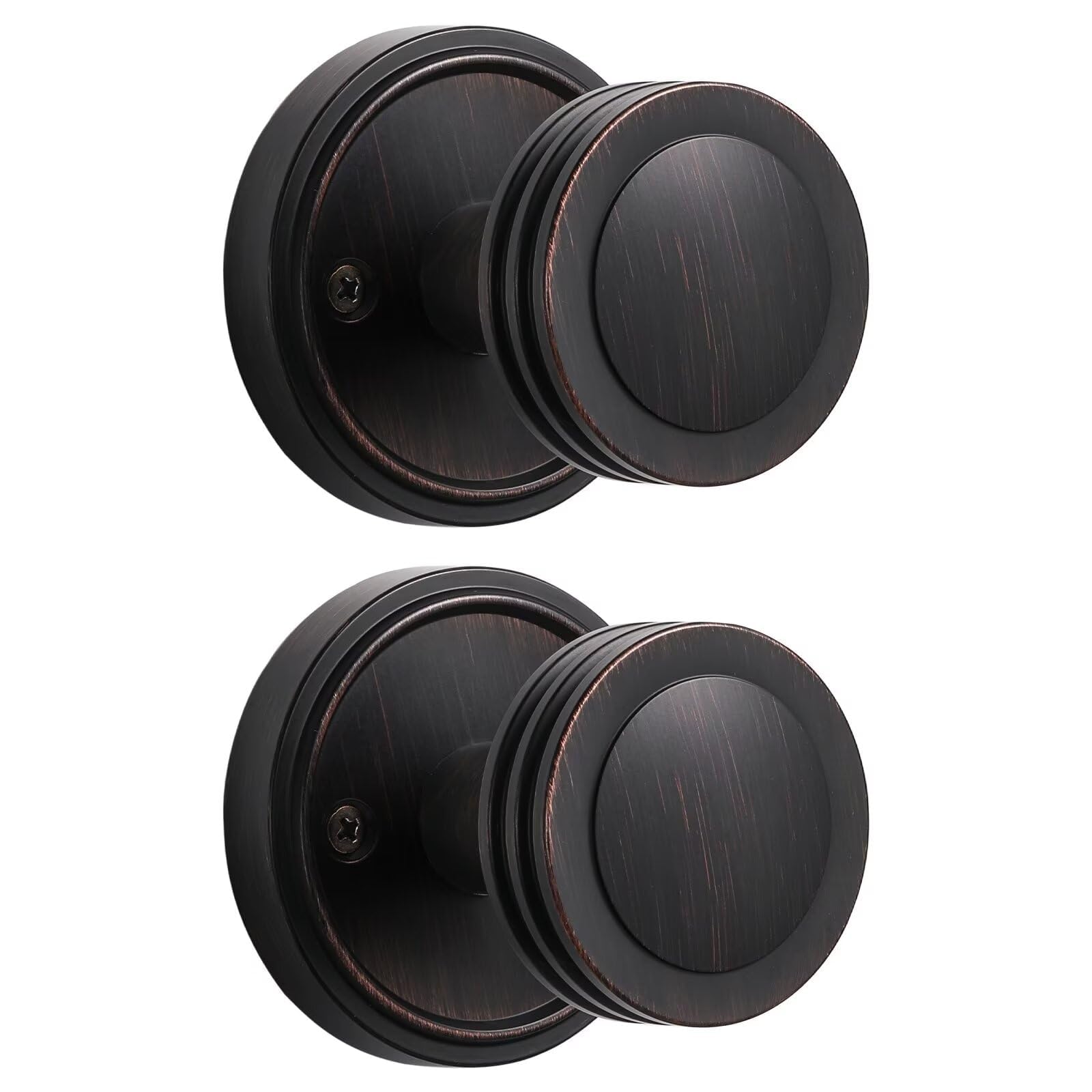 Champagne Bronze Passage Door Knobs - Durable & Easy Install -16