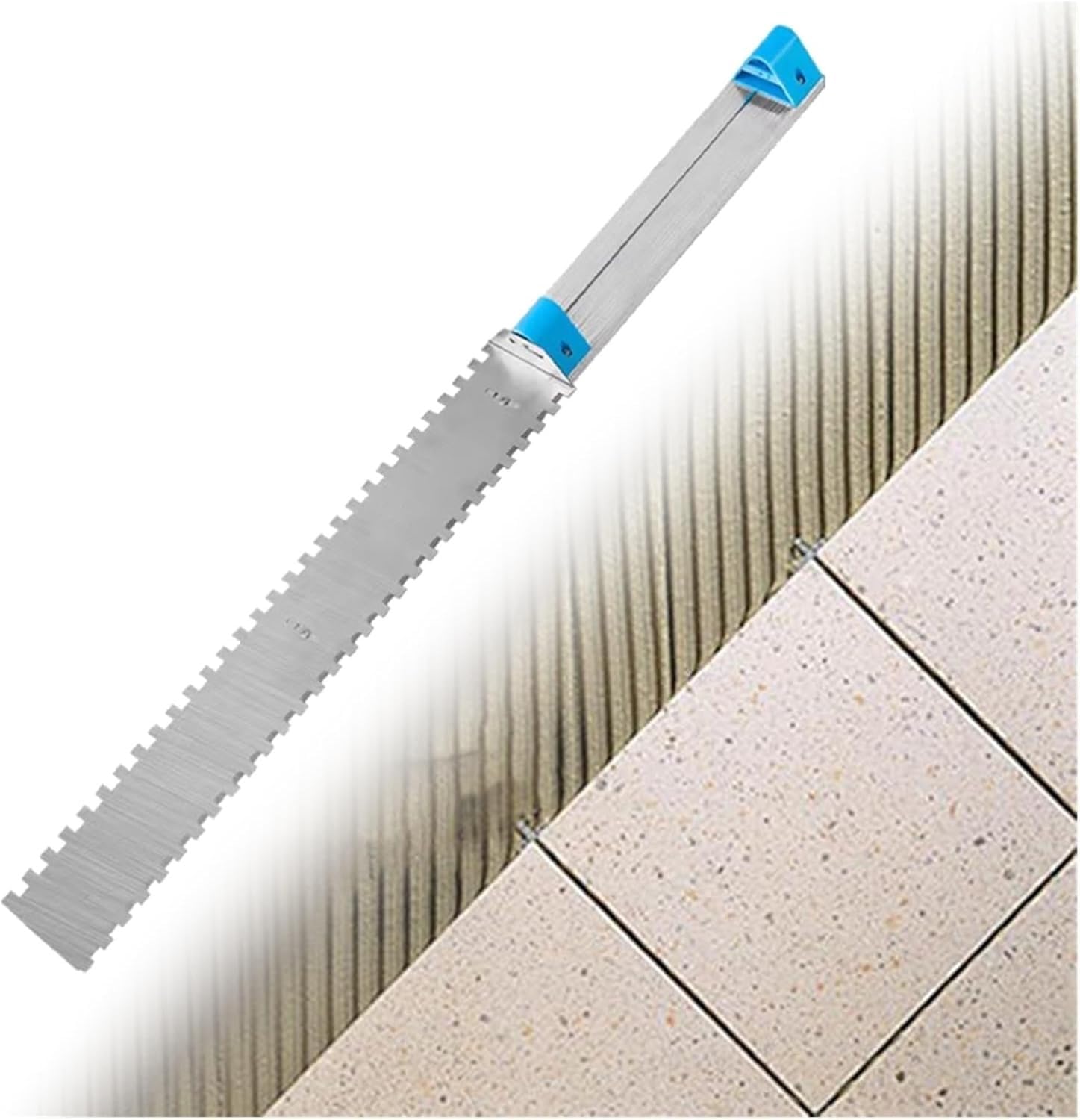 Paleta dentada ajustable for instalación de azulejos - Peine de mortero de precisión y herramienta niveladora(Blade length 90cm/35.43in)