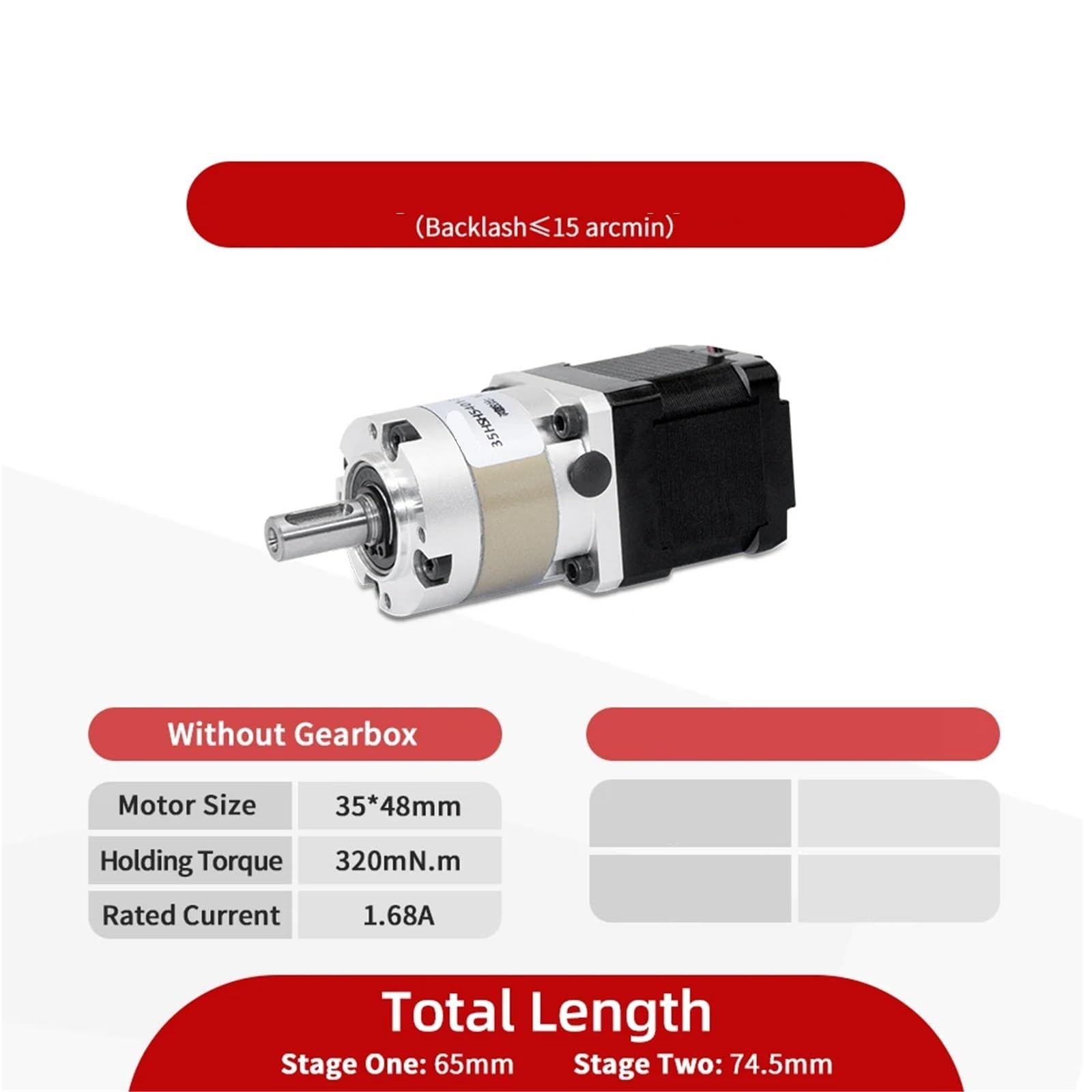 Nema 14 Micro Schrittmotor mit Reduzierer Verhältnis 3 zu 100