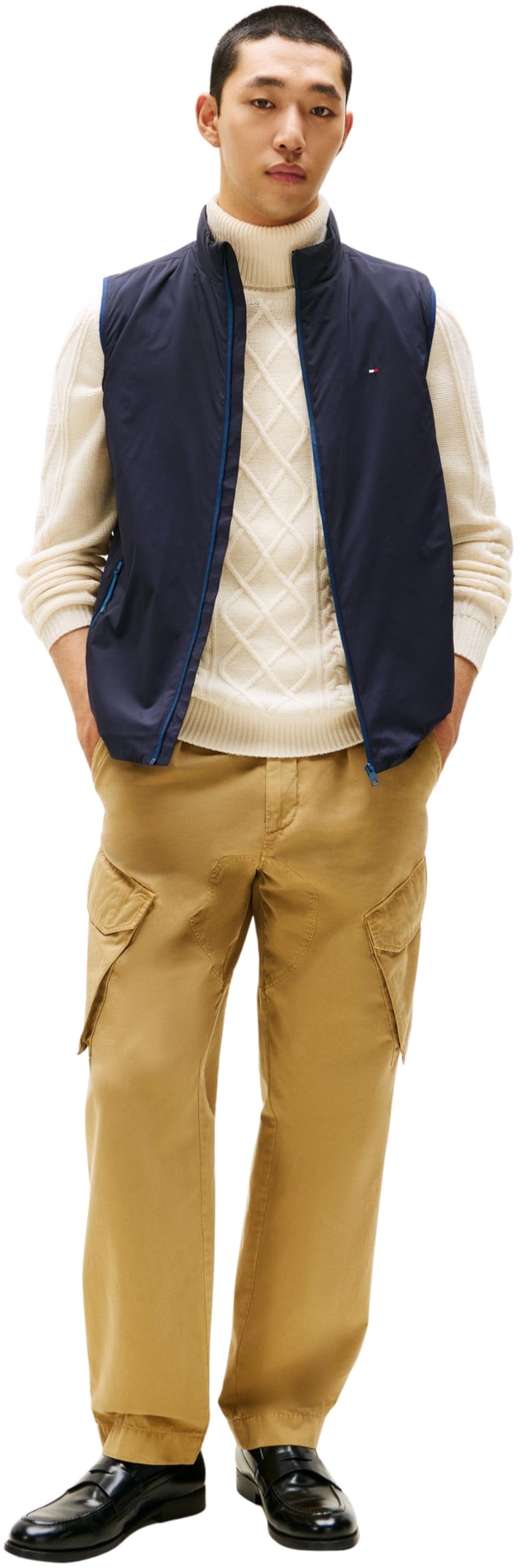 Tommy Hilfiger Herren Weste Lightweight mit Stehkragen