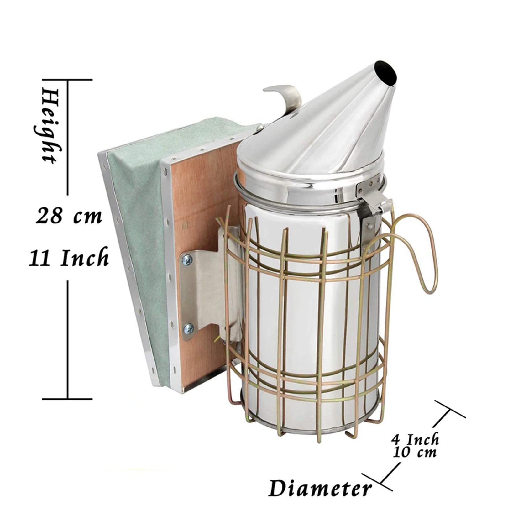Kit Ahumador Colmena Abejas, Conjunto Herramientas Apicultura Equipo Sistema Cría Reina Caja de Cultivo Alimentador Agua Colmena