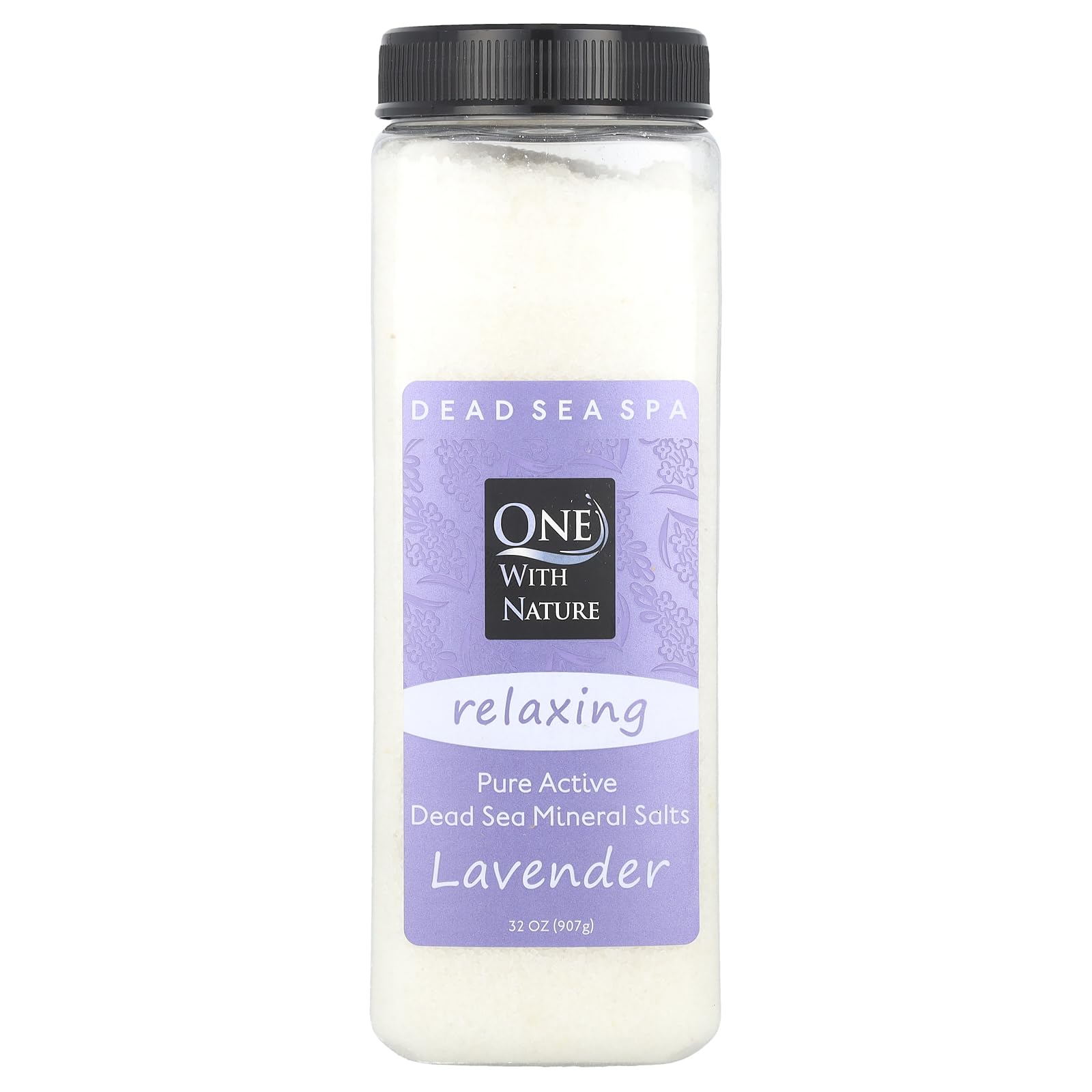 One with Nature Dead Sea Spa, Mineral Salts, Relaxing, Lavender, 32 oz (907 g)