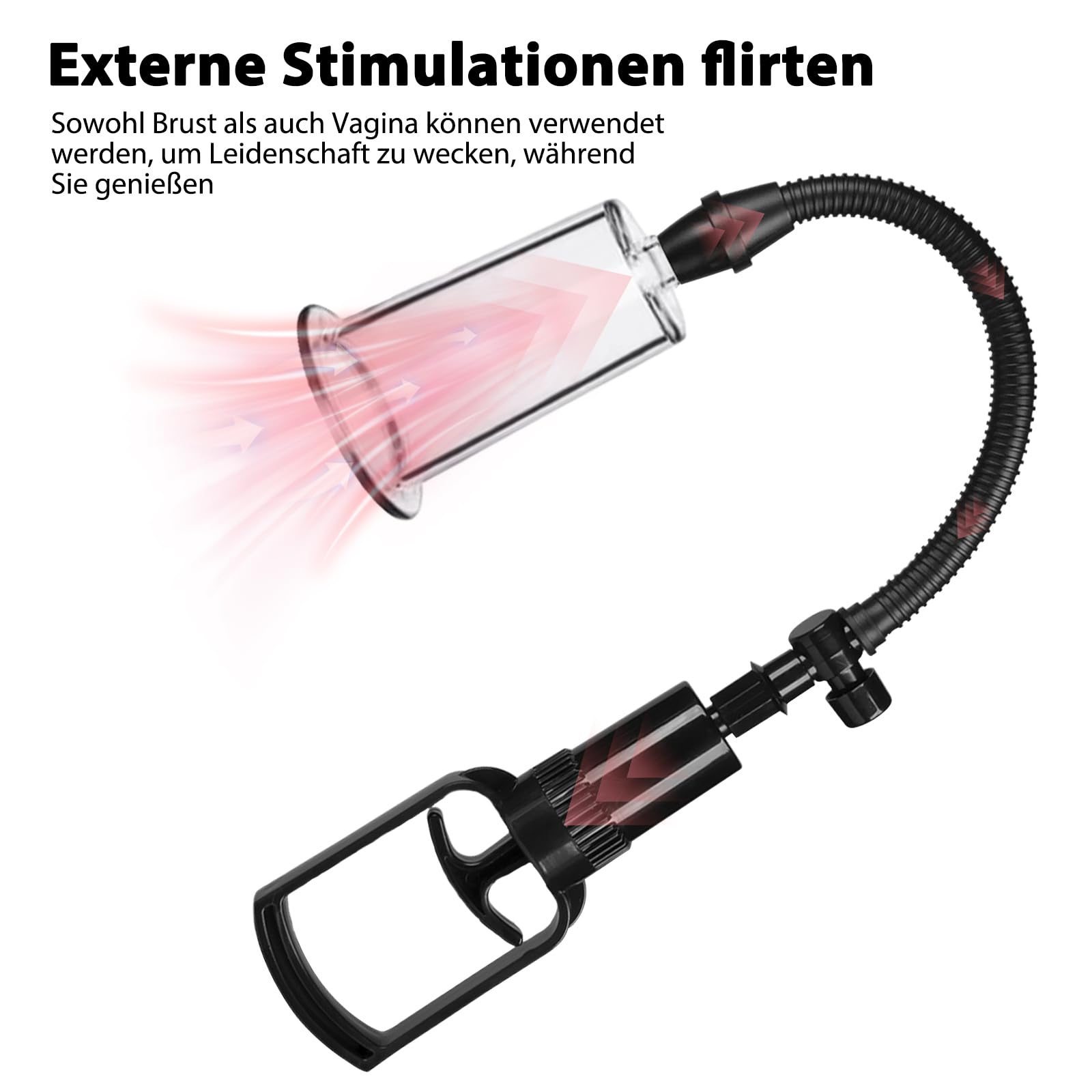 Ventouse de mamelon extra forte 3pcs avec Extracteur d'air manuel, Tétons Stimulation sex toys Pour Femme Couple, sex toys Pour Femme Couple