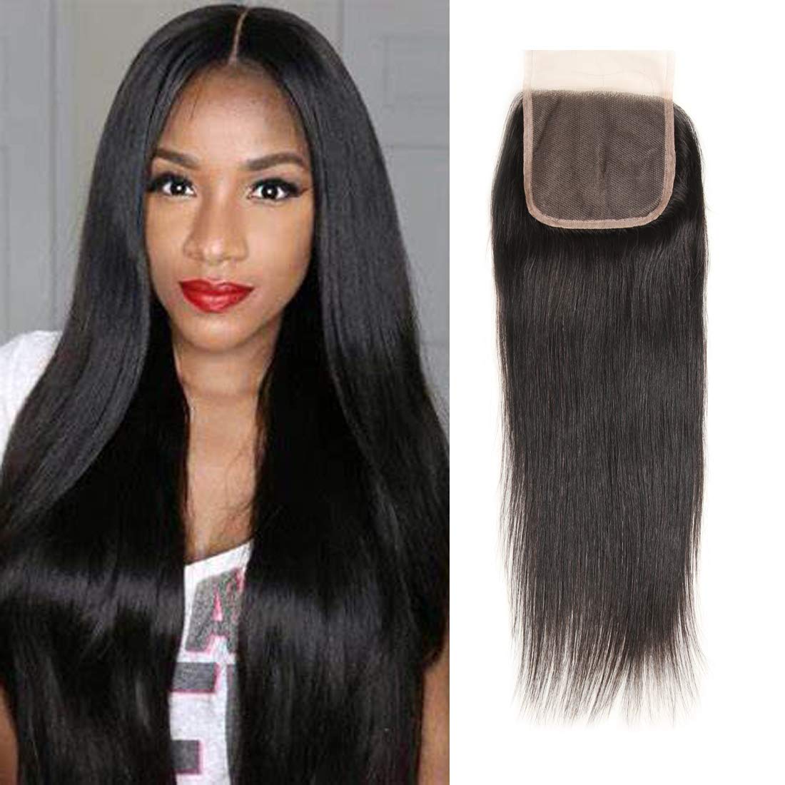 DRESSMAKER 4X4 Free Part Lace Closure Brazilian Straight