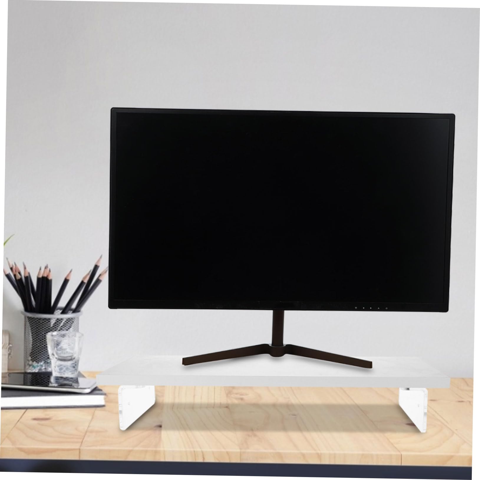 Akrilowy Stojak Monitor Stabilny Podnośnik Do Komputera Ergonomiczny Stojak Laptopa Zwiększa Wysokość Ekranu Dla Zdrowia Oczu