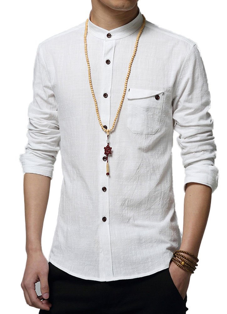 No Collar Dress Shirt The Dress Shop