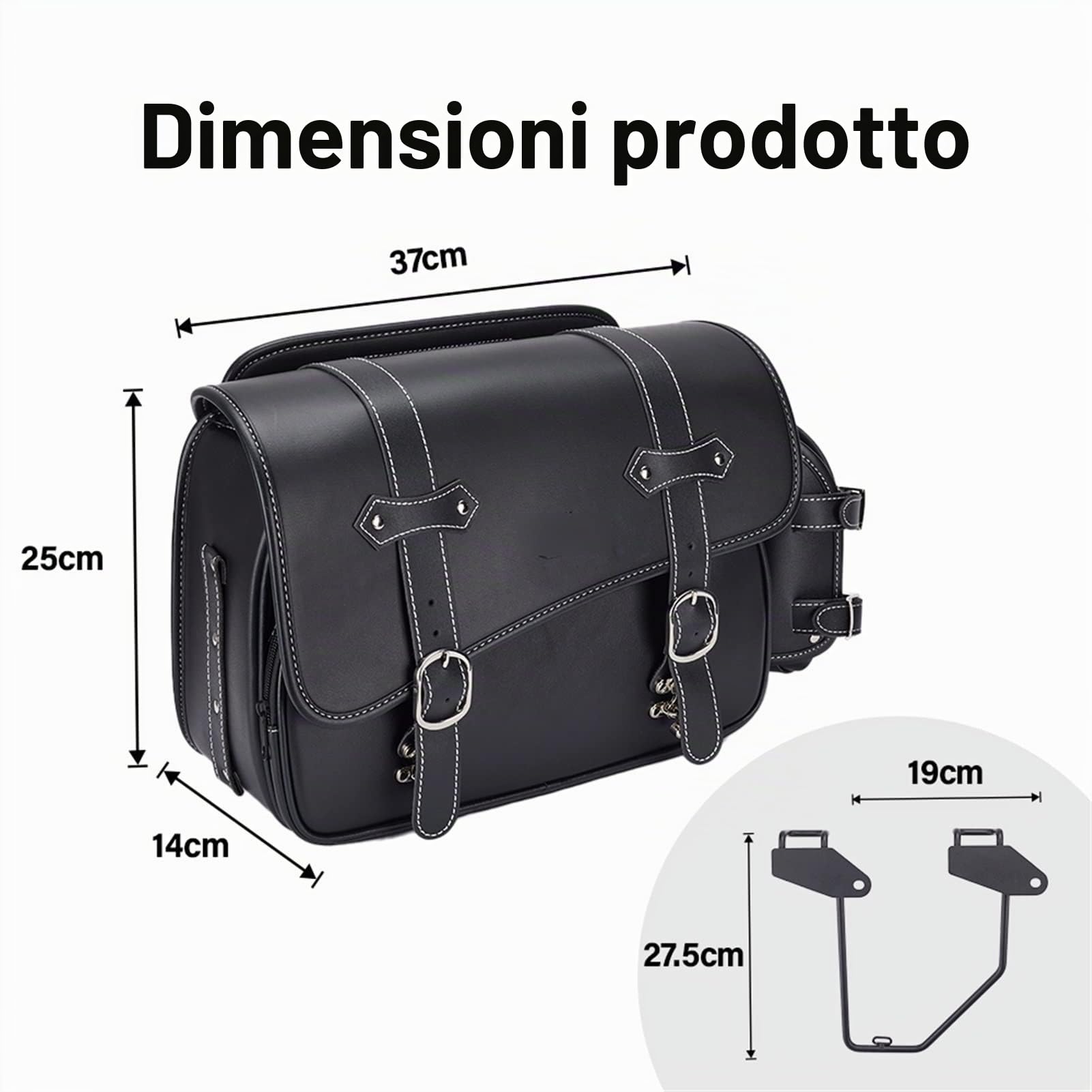 Decorazione Moto Per H&onda Rebel 250 300 500 Rebel 300 Rebel 500 Borsa Moto Impermeabile Borsa Laterale Del Motociclo Di Cuoio DELL'UNITÀ Di Elaborazione Borsa Da Viaggio Custodia Per Il Trasporto (