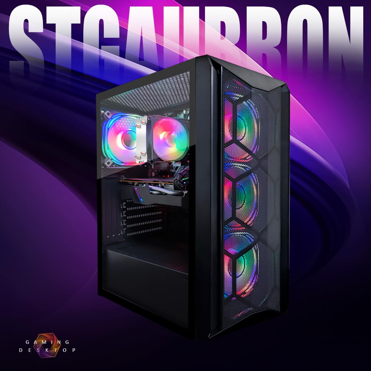 Amazon.com: STGAubron Gaming PC Desktop Computer, AMD Ryzen 5 5500